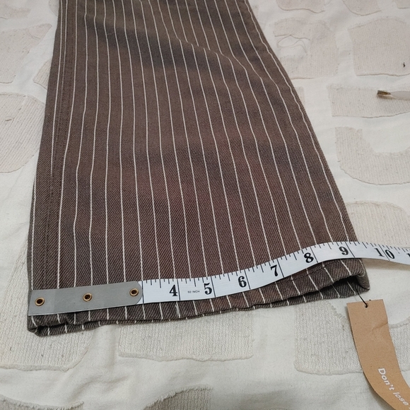 Reformation Wilder high rise pinstripe wide leg jeans size 30 - Picture 16 of 16